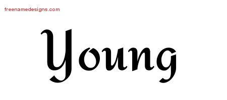 Calligraphic Stylish Name Tattoo Designs Young Free Graphic