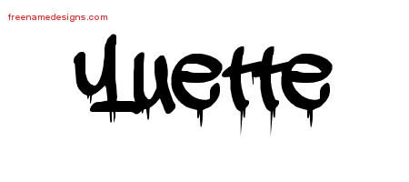 Graffiti Name Tattoo Designs Yuette Free Lettering