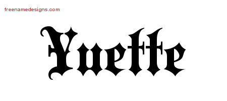Old English Name Tattoo Designs Yuette Free