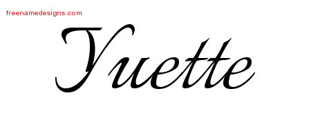 Calligraphic Name Tattoo Designs Yuette Download Free