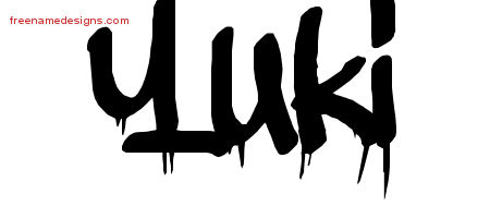 Graffiti Name Tattoo Designs Yuki Free Lettering