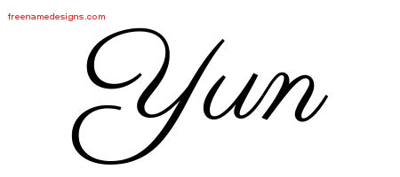Classic Name Tattoo Designs Yun Graphic Download
