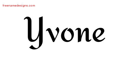 Calligraphic Stylish Name Tattoo Designs Yvone Download Free