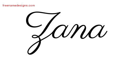 Classic Name Tattoo Designs Zana Graphic Download