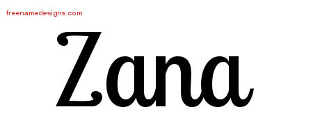 Handwritten Name Tattoo Designs Zana Free Download