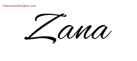 Cursive Name Tattoo Designs Zana Download Free