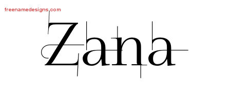 Decorated Name Tattoo Designs Zana Free