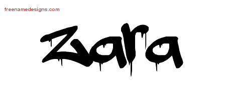 Graffiti Name Tattoo Designs Zara Free Lettering
