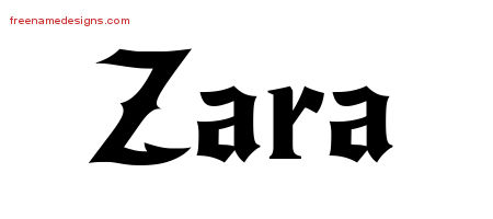 Gothic Name Tattoo Designs Zara Free Graphic