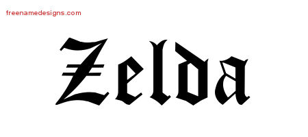 Blackletter Name Tattoo Designs Zelda Graphic Download