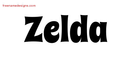Groovy Name Tattoo Designs Zelda Free Lettering