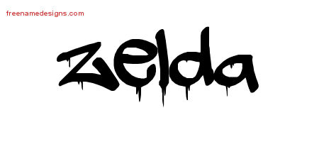 Graffiti Name Tattoo Designs Zelda Free Lettering
