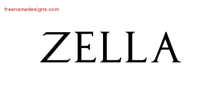 Regal Victorian Name Tattoo Designs Zella Graphic Download