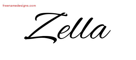 Cursive Name Tattoo Designs Zella Download Free