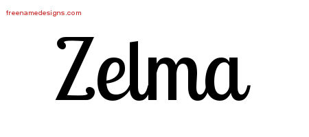 Handwritten Name Tattoo Designs Zelma Free Download