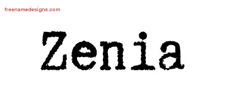 Typewriter Name Tattoo Designs Zenia Free Download