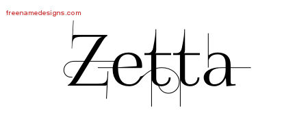 Decorated Name Tattoo Designs Zetta Free