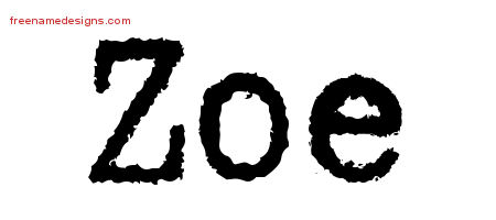 Typewriter Name Tattoo Designs Zoe Free Download
