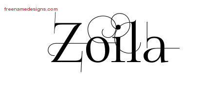 Decorated Name Tattoo Designs Zoila Free