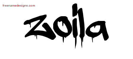 Graffiti Name Tattoo Designs Zoila Free Lettering