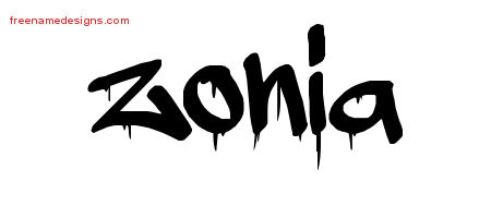 Graffiti Name Tattoo Designs Zonia Free Lettering