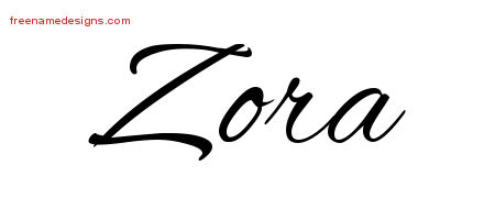 Cursive Name Tattoo Designs Zora Download Free