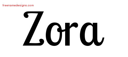 Handwritten Name Tattoo Designs Zora Free Download