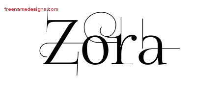 Decorated Name Tattoo Designs Zora Free