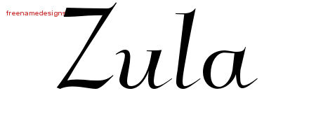 Elegant Name Tattoo Designs Zula Free Graphic