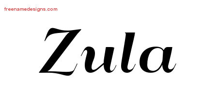 Art Deco Name Tattoo Designs Zula Printable