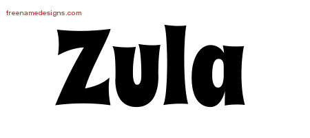 Groovy Name Tattoo Designs Zula Free Lettering