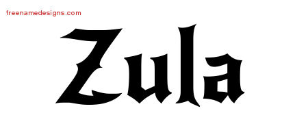 Gothic Name Tattoo Designs Zula Free Graphic